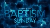 Baptism Sunday Church Digital Display template