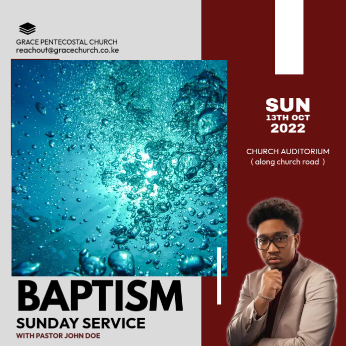 baptism sunday Template | PosterMyWall