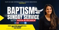 baptism sunday Anúncio do Facebook template