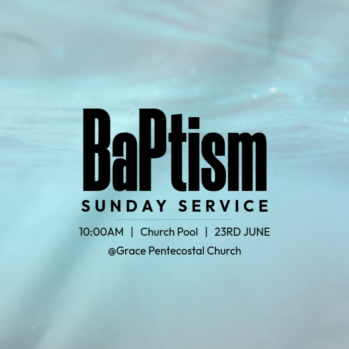 baptism sunday Template | PosterMyWall