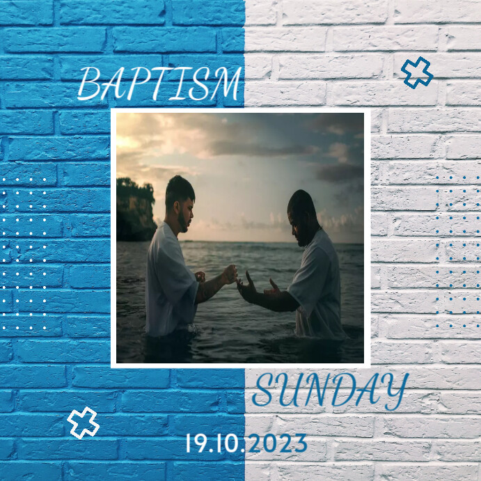 BAPTISM SUNDAY Template | PosterMyWall