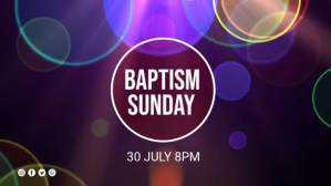 Baptism Sunday Digital Display (16:9) template