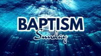 Baptism Sunday Display template
