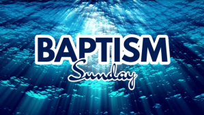 Baptism Sunday Display template