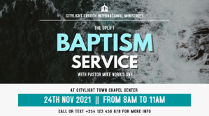 baptism sunday service Digitalt display (16:9) template