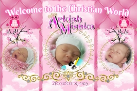 2 410 Baptism Baby Girl Customizable Design Templates Postermywall