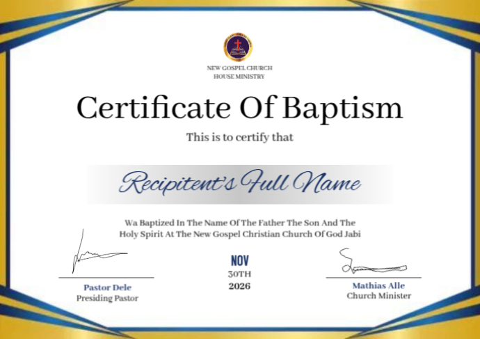 Copy of baptism template flyer | PosterMyWall