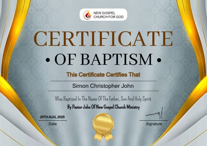 Copy of baptism template flyer | PosterMyWall