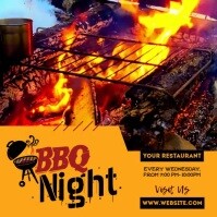 Bar-b-q Night  Instagram Video Instagram-bericht template