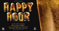 BAR BEER HAPPY HOUR DESIGN TEMPLATE Facebook Shared Image