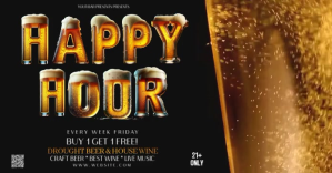 BAR BEER HAPPY HOUR DESIGN TEMPLATE Image partagée Facebook