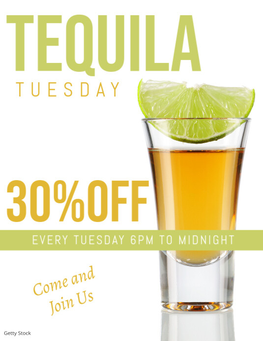 bar Flyer (US Letter) template