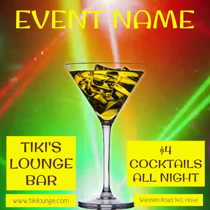 Bar Event Promo Video Template PosterMyWall