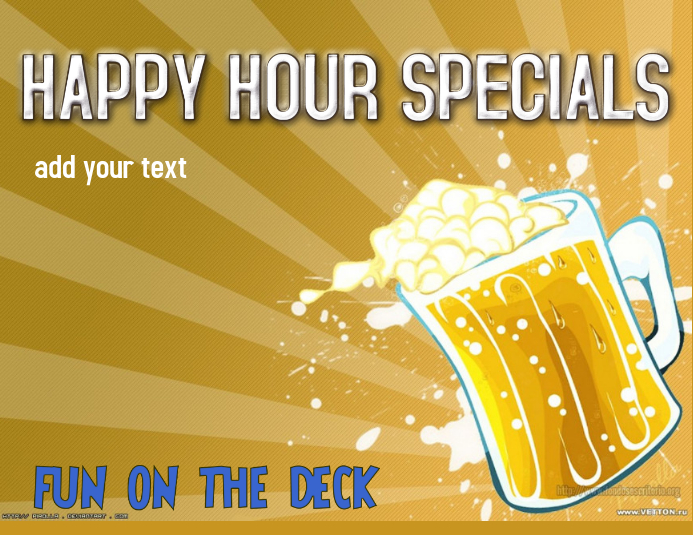 BAR EVENT SPRING BREAK BAR SPECIALS Flyer (US Letter) template