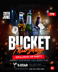 Bar event template Instagram Portrait