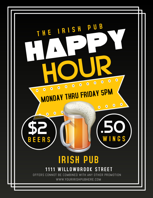 BAR Template PosterMyWall