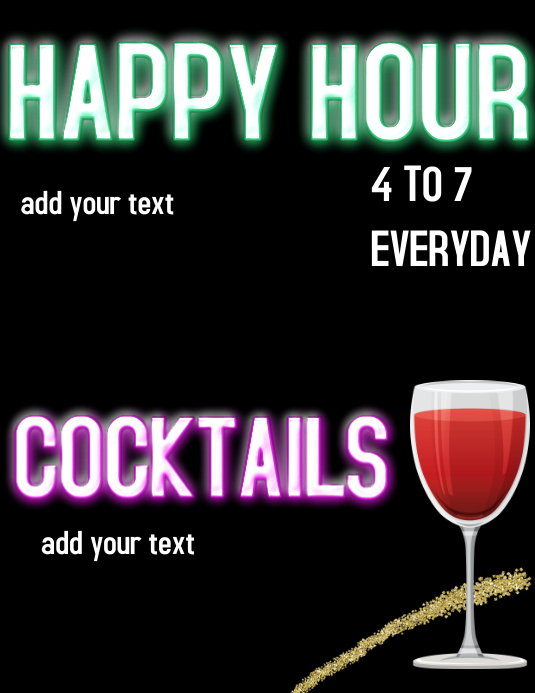 BAR HAPPY HOUR PosterMyWall