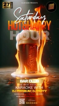 bar happy hour ad instagram story video psd Indaba yaku-Instagram template