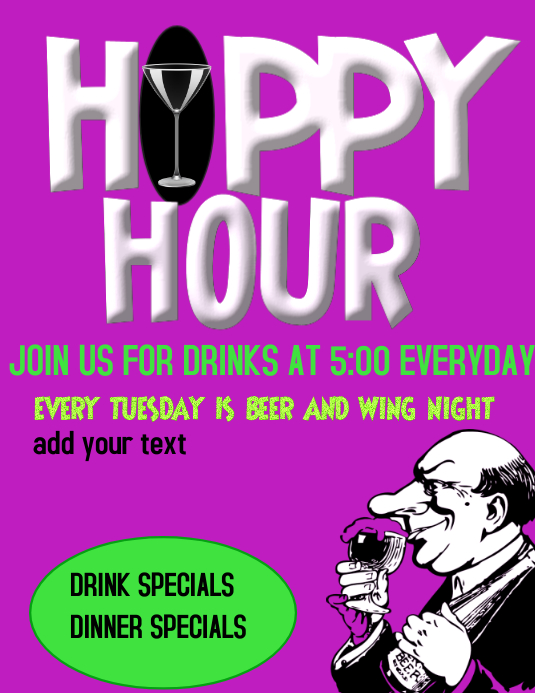 BAR HAPPY HOUR SPORTS BAR BAR HAPPY HOUR Template PosterMyWall