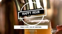 Bar Happy Hour Video Template Facebook Cover Facebook-omslagvideo (16: 9)