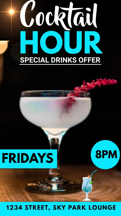 Bar Menu História do Instagram template