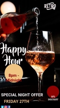 Bar Menu Digital Display (9:16) template