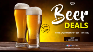 Bar Menu Pantalla Digital (16:9) template