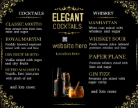 Bar menu template Poster/Wallboard