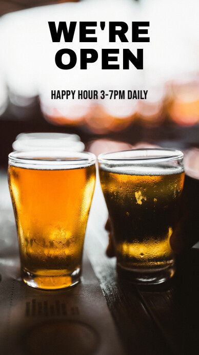 Bar open Template | PosterMyWall