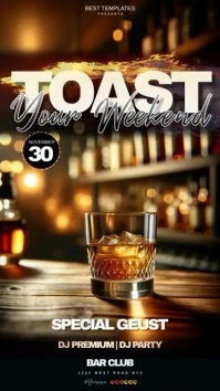 bar special event ad design template