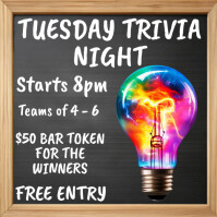 Bar Trivia Night Ad - Instagram Template