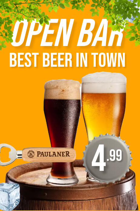 bar8 Poster template