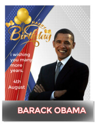 Obama Flyer happy birthday Barack Obama flyer Template | PosterMyWall