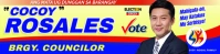 Barangay Councilor Tarpaulin Banner 2' × 8' template