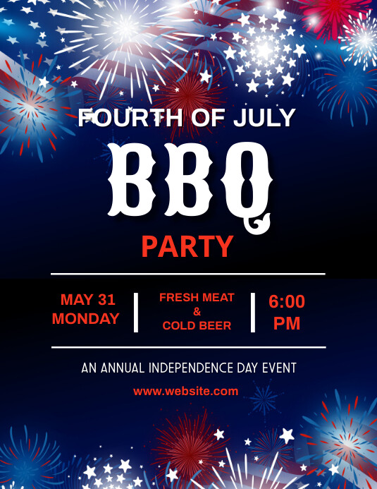Barbecue, event,party,cookout Flyer (US Letter) template