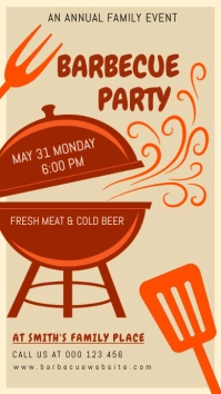 Barbecue, event,party Instagram Story template
