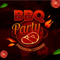 Barbecue Ads Logo template