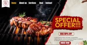 Barbecue Banner Deals Image partagée Facebook template