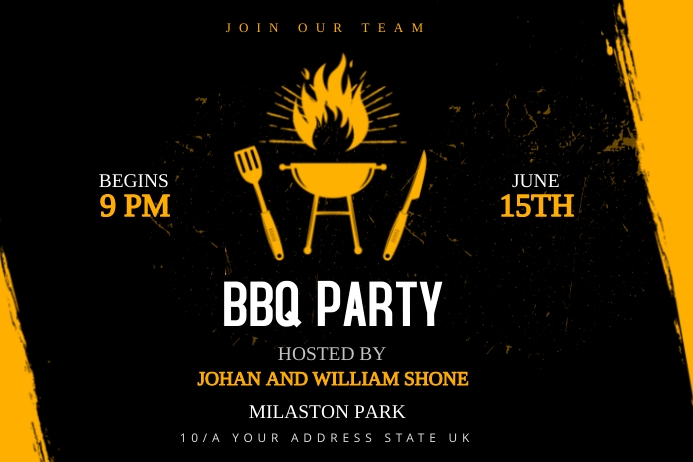 Bbq Banner Examples Copy of Barbecue Banner | PosterMyWall