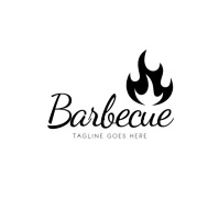 Barbecue BBQ Chef Chef Logo Design Template