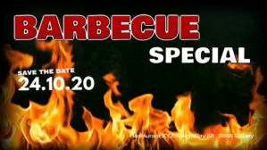 Barbecue BBQ Event Party Bar Banner Header ad วิดีโอหน้าปก Facebook (16:9) template
