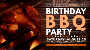 Barbecue Birthday Party Digital Display Video Template