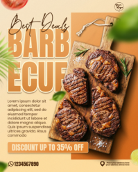 Barbecue Deals Menu Promotion for Instagram Portrait Post template