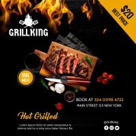 Barbecue Instagram na Post template