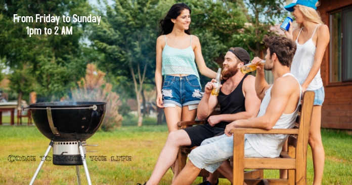 Barbecue Isithombe Esabiwe ku-Facebook template