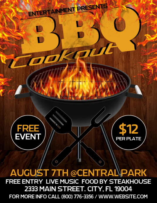 BARBECUE Template PosterMyWall