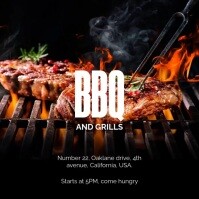Barbecue Event Instagram Post Instagram-opslag template