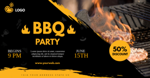 Barbecue facebook Obraz udostępniany na Facebooku template