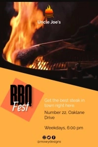 Barbecue Flyer Poster template
