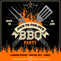BARBECUE PARTY BANNER Instagram Post template